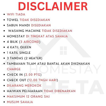 Homestay Che Ta Terengganu Kuala Terengganu Exteriör bild